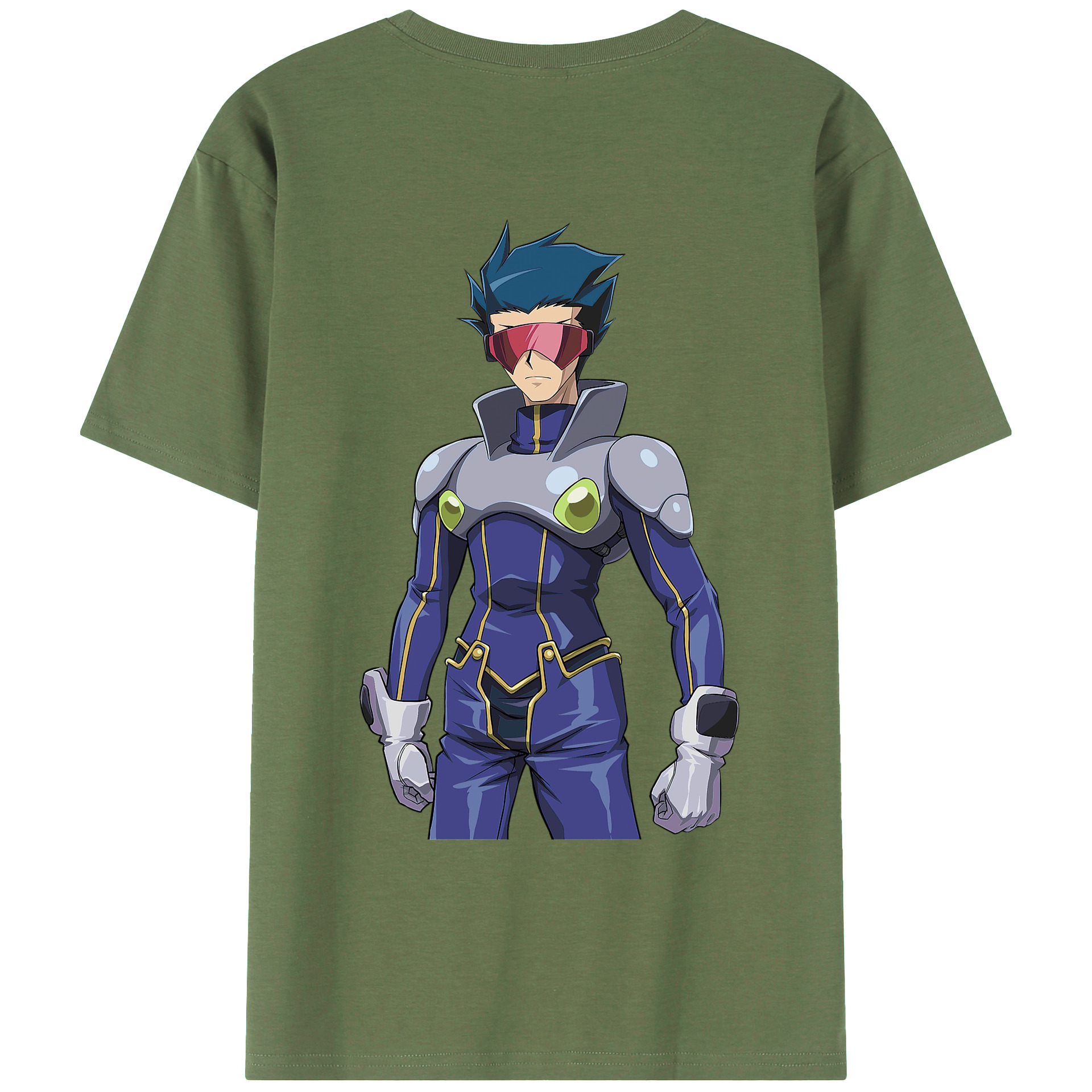 （画像用） 遊☆戯☆王 Yu-Gi-Oh! 綿100％ メンズ半袖Tシャツ（バックプリント） 通気性